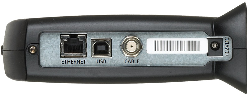 Motorola SB5100 Internet modem - rear view